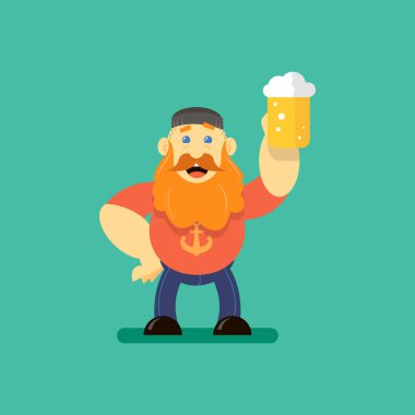 bir bardak bira ile karakter