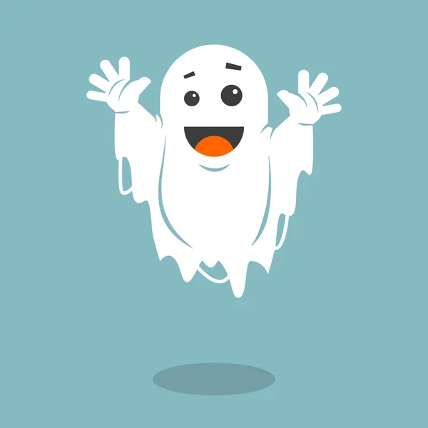 Fantasma aterrador de dibujos animados — Vector de stock