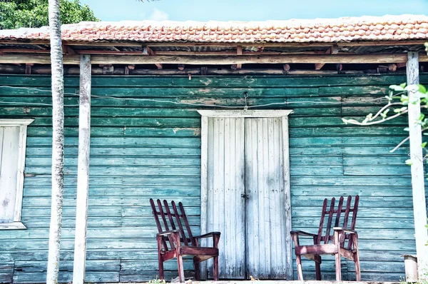 古い家の木製ポーチ — ストック写真