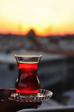 Türk siyah çay ile geleneksel Kupası 