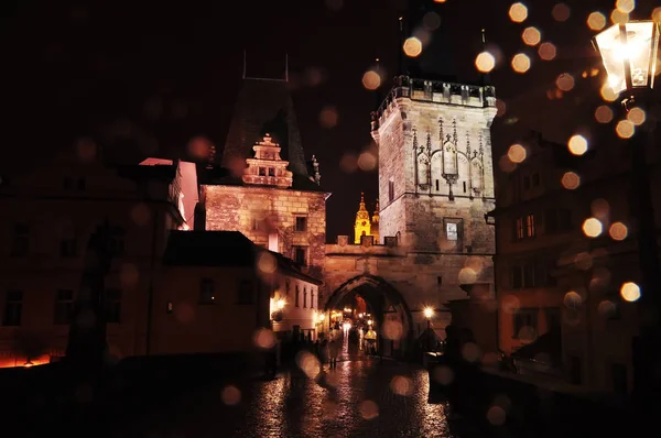 Magic Fabulous Night View Prague — Stock Photo, Image