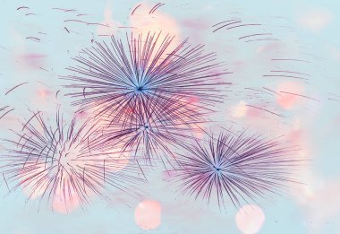 Soyut parlak ışık festivali arkaplanı. Odaklanma kesiliyor.