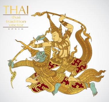 Rama savaş dev bir vektör