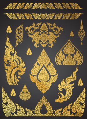 Küme, Tay Sanat öğesi, dekoratif motifler. Etnik sanat, simgesi 