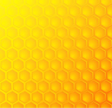 Arı'nın Petek, Dikişsiz desen arka plan, vektör illustratio