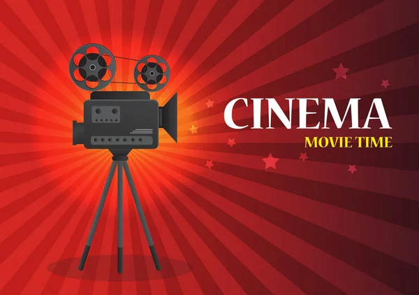 Кинофон или баннер. Movie flyer.vector — стоковый вектор