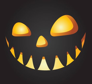 Kabak ile Halloween geceler arka plan. Vektör çizim.