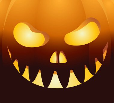 Cadılar Bayramı arka yüzünü kabak ile. Vektör çizim.