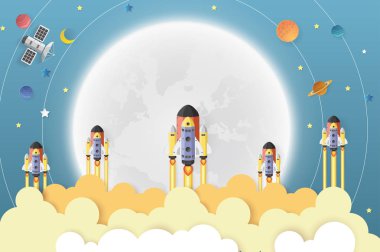 Güneş sistemi, uzay mekiği, gezegenler, yıldızlar, dünya, comet.paper 