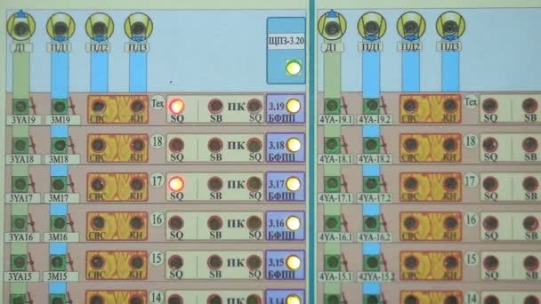 Fire alarm control panel — Stock Video