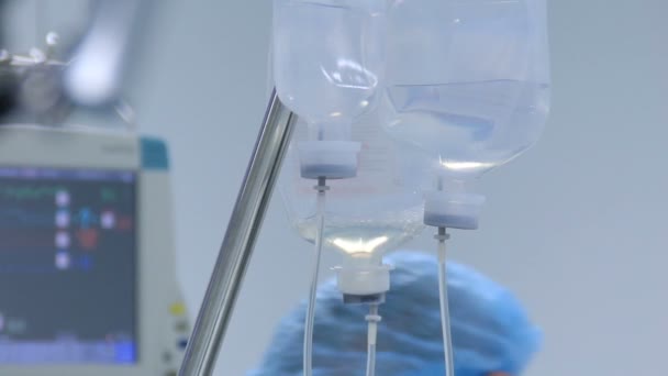 Tıbbi damla sayacı ameliyathane — Stok video