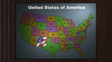 New Mexico ABD Birleşik kısaltmalar haritadan dışarı çekin