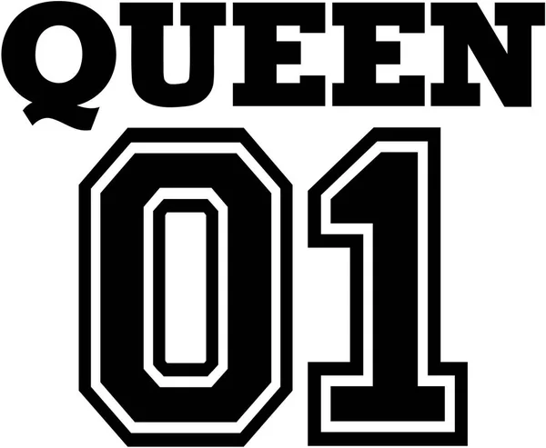 Kraliçe 01 T-Shirt için — Stok Vektör