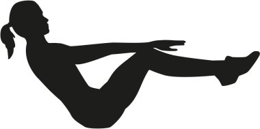 Aerobik jimnastik vektör