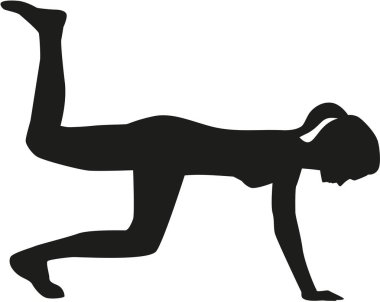 Aerobik siluet kadın