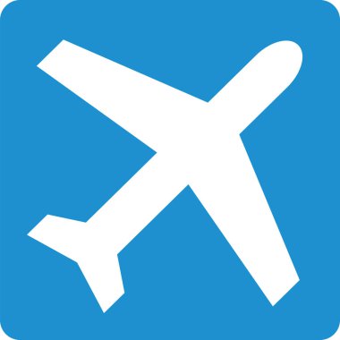 Uçak düğmesini vektör