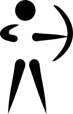 Archer piktogram vektör