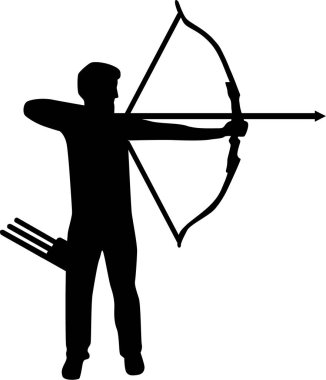 Archer siluet vektör