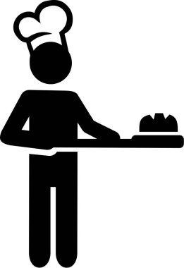 Fırıncı fırıncılık illüstrasyon