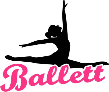 Balet Alman retro ballett kelime ile
