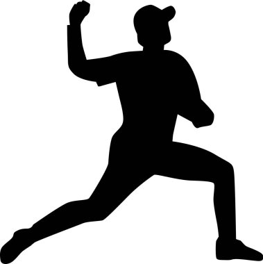 Baseball sürahi siluet