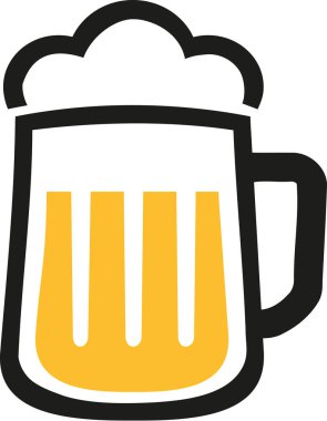 Bira kupa köpük simgesiyle