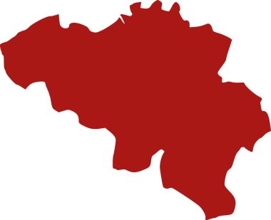 Belçika harita vektör