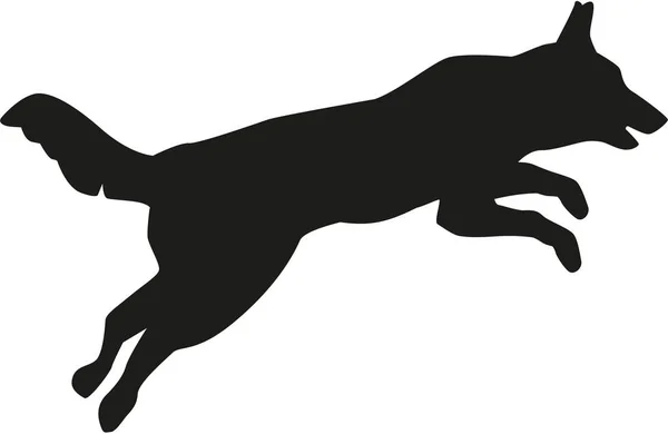 Skaczący pies wektor — Wektor stockowy