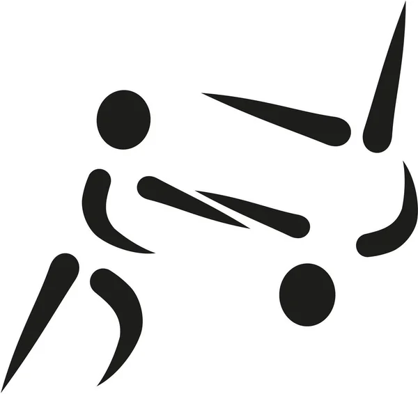 Vector de iconos de Aikido — Vector de stock