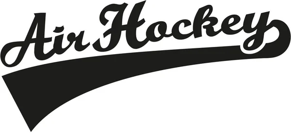 Air hockey palabra retro — Archivo Imágenes Vectoriales