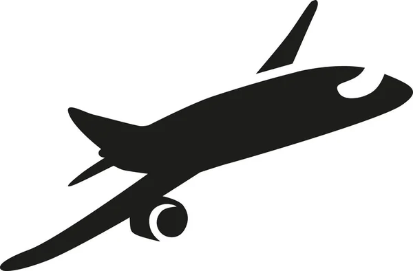 ダイナミックな飛行機のベクトル — ストックベクタ