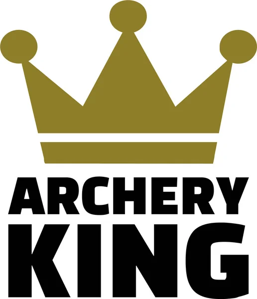 Archery King vector — Stock Vector