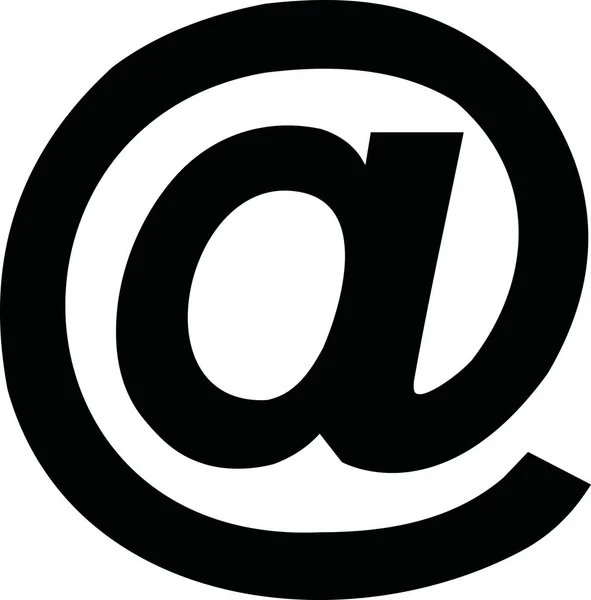 En el icono signo de correo — Archivo Imágenes Vectoriales