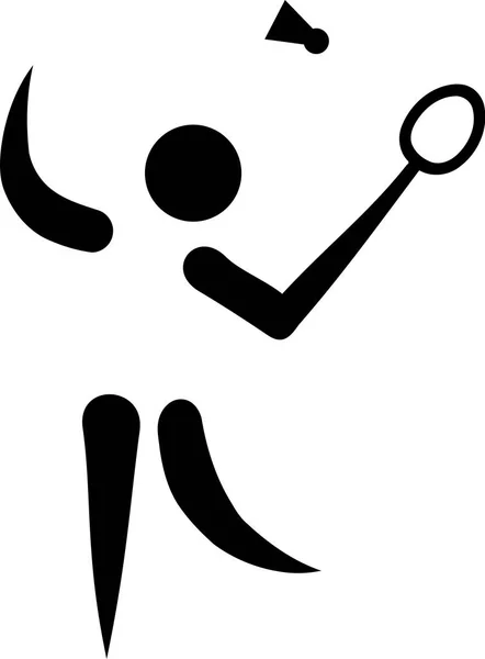 Tollaslabda játékos szimbólum — Stock Vector