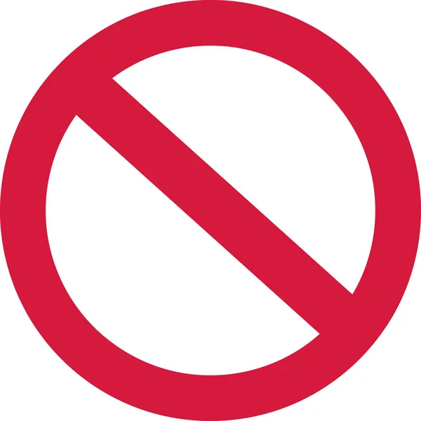 Inga förbjudna tecken — Stock vektor