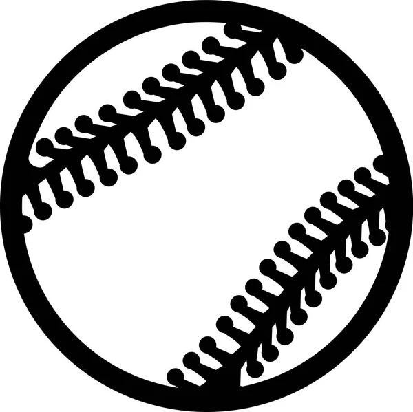 Líneas de Esquema de Béisbol — Vector de stock