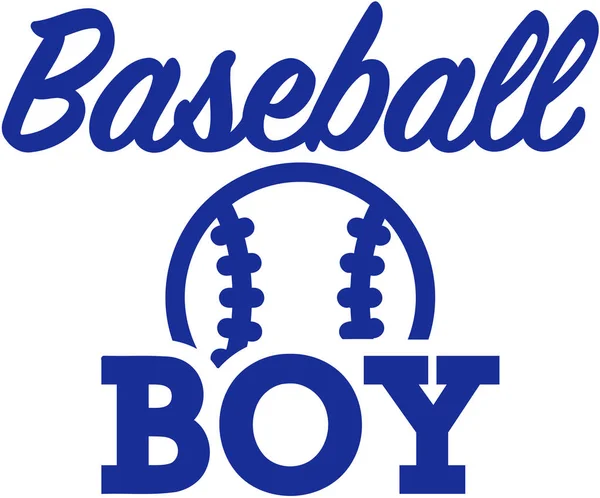 Vecteur garçon baseball — Image vectorielle