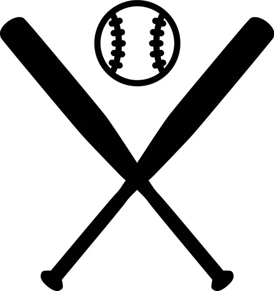 Baseballschläger mit Ball — Stockvektor