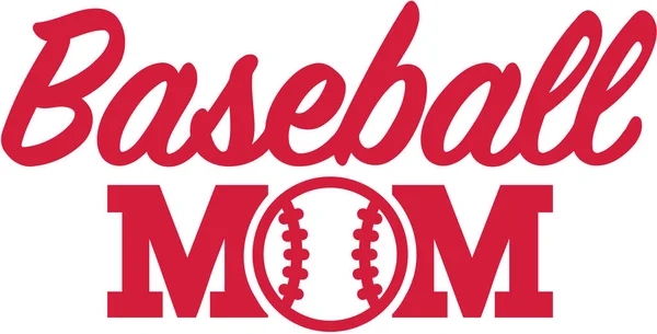 Baseball-Mom-Vektor — Stockvektor