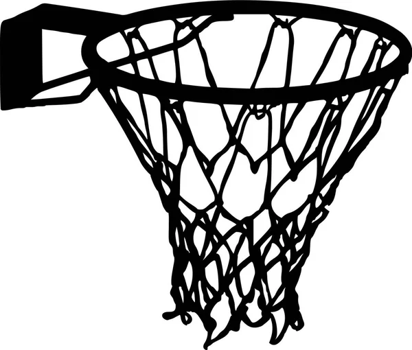 Basketbal sítovaného košíku podrobnosti o vektor — Stockový vektor
