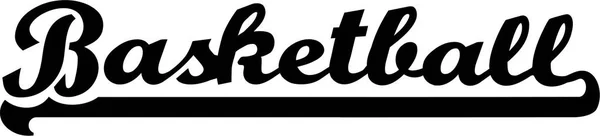 Basket Word Vintage Retro — Stock vektor