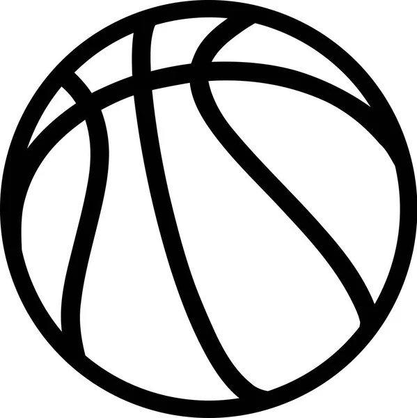 Pelota de baloncesto sobre fondo blanco — Vector de stock