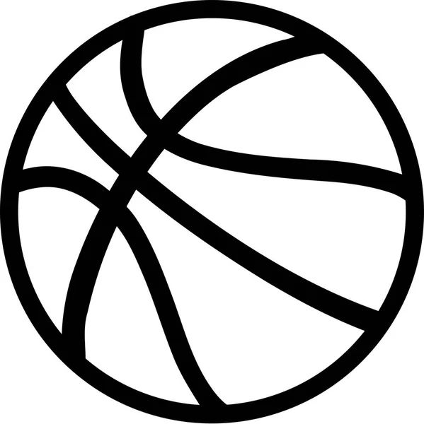 Basketball on white Background — Stock Vector