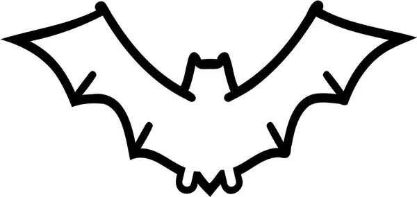 Bat silueta osnovy — Stockový vektor