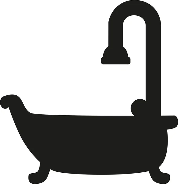 Bathtub icon vector — Stock Vector