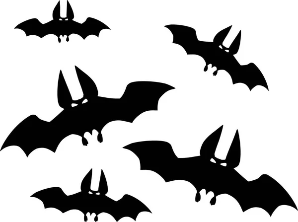 Vetor de morcegos irritados — Vetor de Stock
