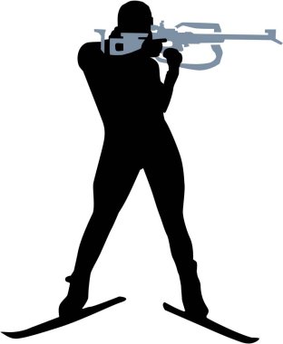 Biathlon Person Silhouette