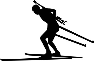 Biatlon Runner vektör