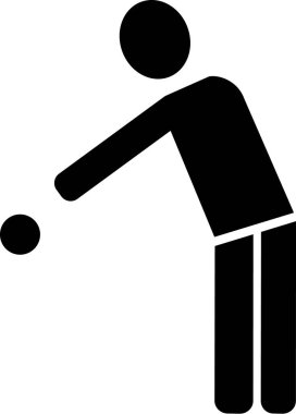 Bocce piktogram vektör