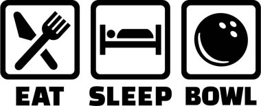 Uyku yemek kase Bowling